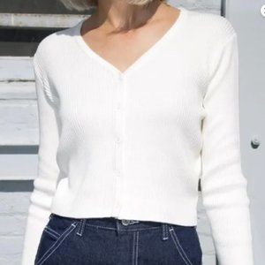 GUC Brandy Melville White Knit Cardigan